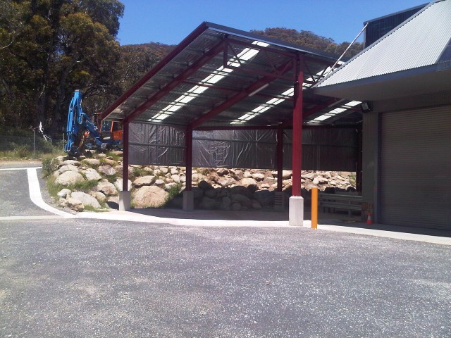 Completed washbay industrial shed for RMS