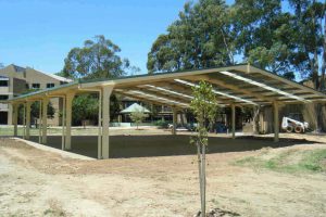 Covered outdoor learning area for Albury Highschool