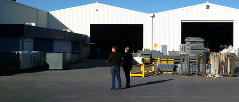 Industrial shed extension planning