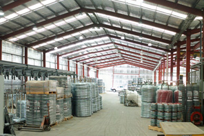 Inside a completed industrial commercial shed
