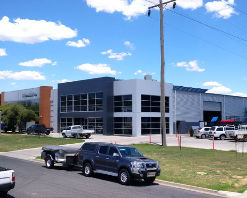 Industrial warehouse building construction