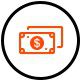 Reduced construction costs icon
