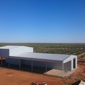 Food oil processing shed industrial shed Food processing Shed Rural NSW