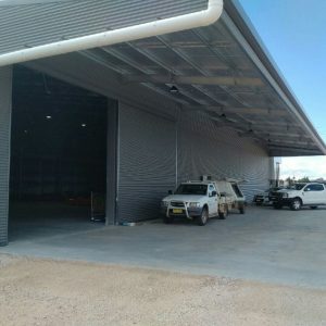 Industrial-Awning-down-side-of-warehouse-1024×768 industrial warehouse with cantilever awning off side of shed